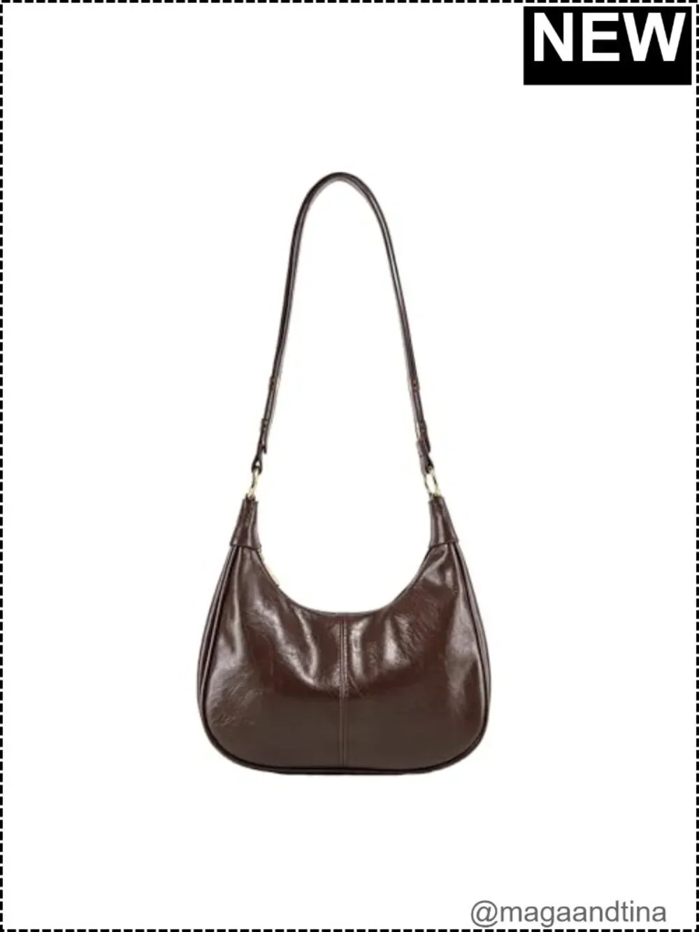 Small Hobo Bag Women Faux Leather Crescent Crossbody Shoulder Purse